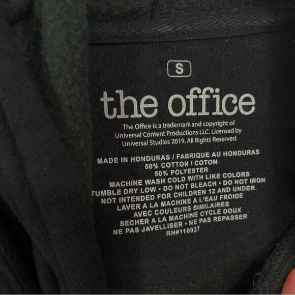 The Office Black Graphic Hoodie That’s What She Said Pullover Hooded Sweatshirt - Picture 5 of 5